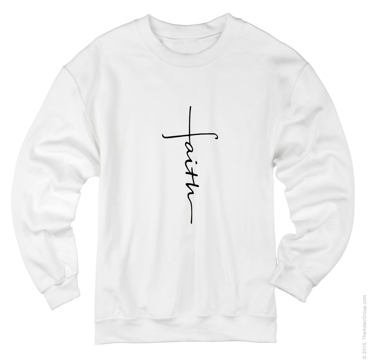 Faith Hoodie with Cross and Letter Print Design