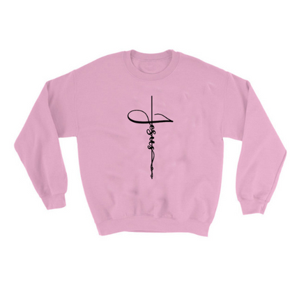 Faith Hoodie with Cross and Letter Print Design