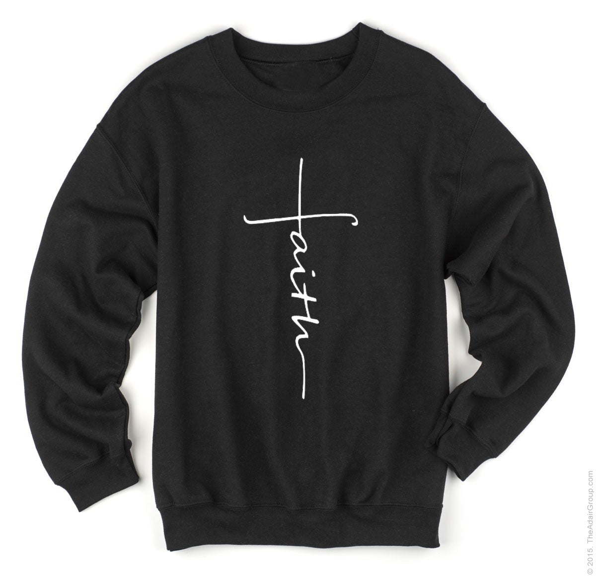 Faith Hoodie with Cross and Letter Print Design
