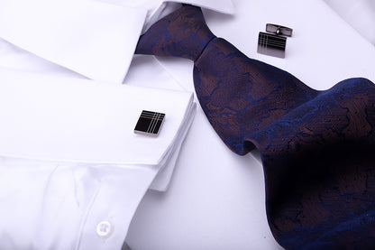 Striped Men's French Cufflinks for Shirts